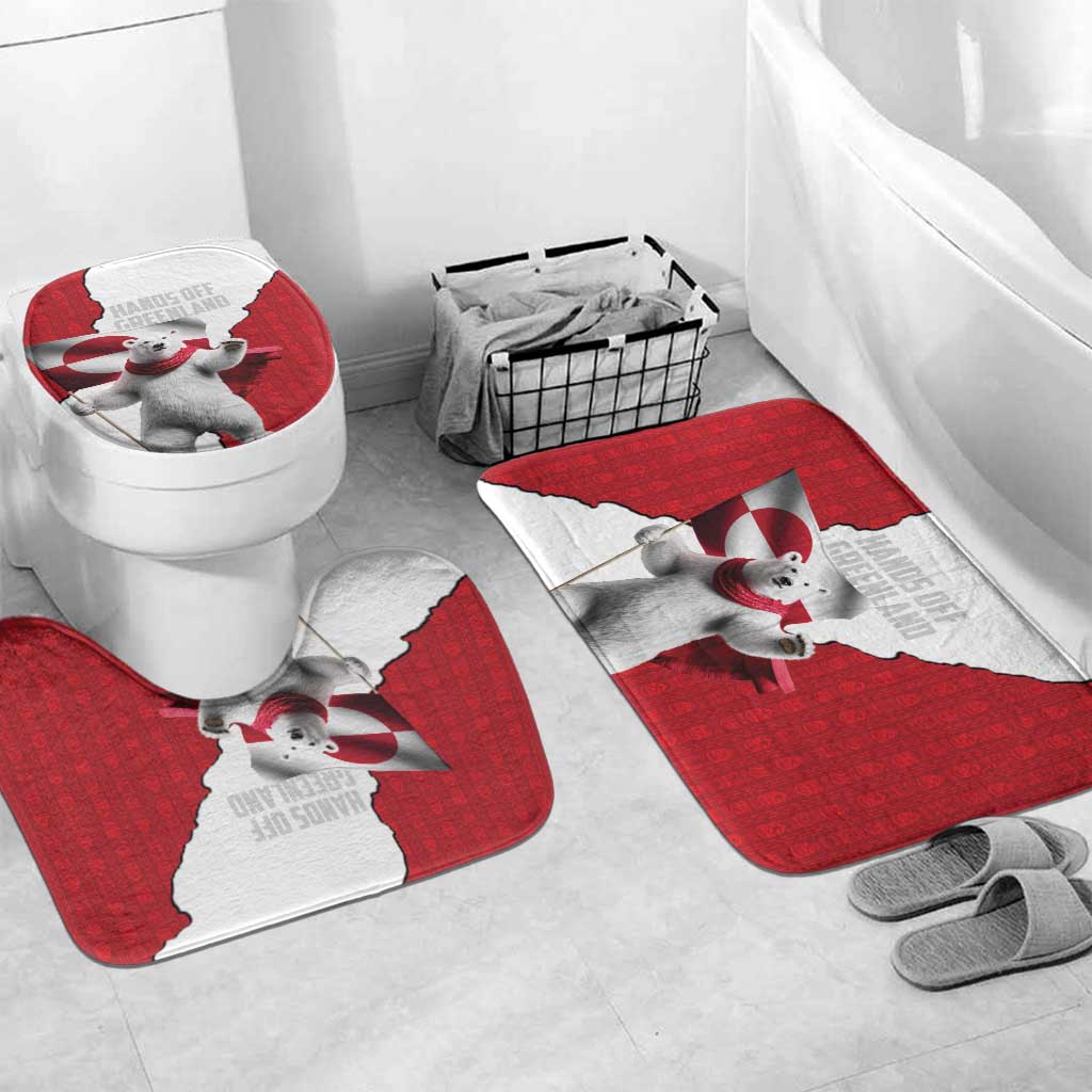 Hands Off Greenland Bathroom Set Poland Bear with Flag