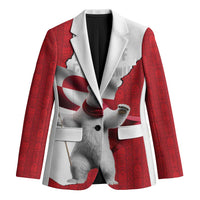 Hands Off Greenland Personalized Blazer Poland Bear with Flag