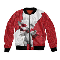 Hands Off Greenland Personalized Bomber Jacket Poland Bear with Flag