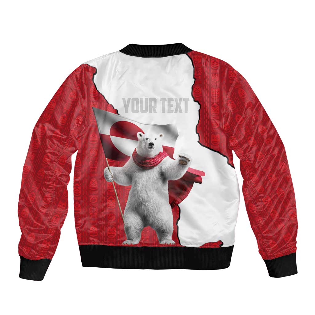 Hands Off Greenland Personalized Bomber Jacket Poland Bear with Flag