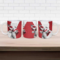 Hands Off Greenland Personalized Ceramic Mug Poland Bear with Flag