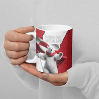 Hands Off Greenland Personalized Ceramic Mug Poland Bear with Flag