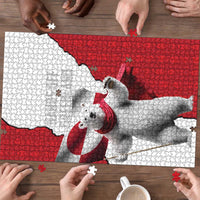 Hands Off Greenland Puzzle Poland Bear with Flag