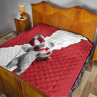 Hands Off Greenland Quilt Poland Bear with Flag