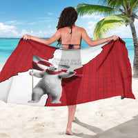 Hands Off Greenland Sarong Poland Bear with Flag