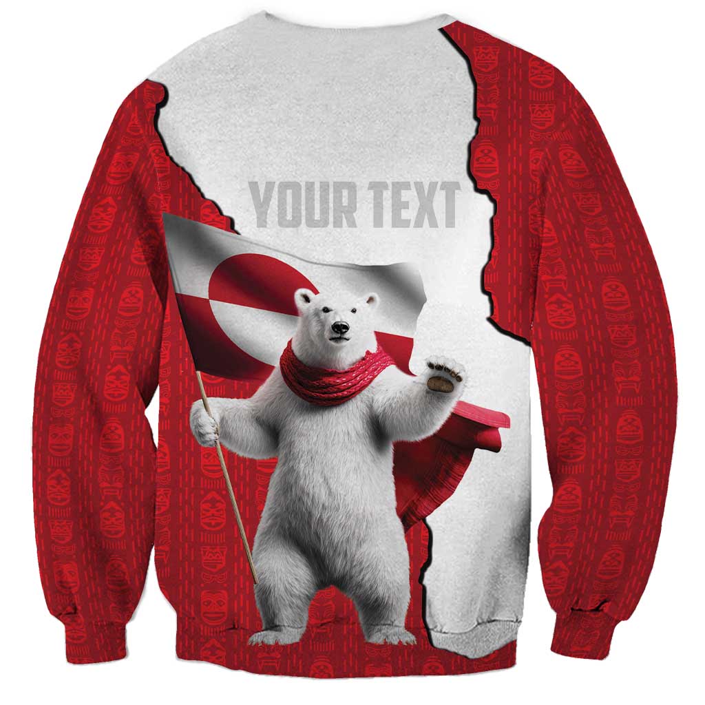 Hands Off Greenland Personalized Sweatshirt Poland Bear with Flag