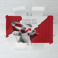 Hands Off Greenland Tablecloth Poland Bear with Flag