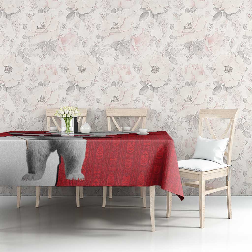 Hands Off Greenland Tablecloth Poland Bear with Flag