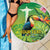 Brazil Rio-Toucan Bird Personalized Beach Blanket Tropical Flowers