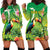 Brazil Rio-Toucan Bird Personalized Hoodie Dress Tropical Flowers