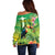 Brazil Rio-Toucan Bird Personalized Off Shoulder Sweater Tropical Flowers