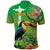 Brazil Rio-Toucan Bird Personalized Polo Shirt Tropical Flowers