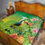 Brazil Rio-Toucan Bird Personalized Quilt Tropical Flowers