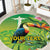 Brazil Rio-Toucan Bird Personalized Round Carpet Tropical Flowers