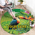 Brazil Rio-Toucan Bird Personalized Round Carpet Tropical Flowers