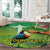 Brazil Rio-Toucan Bird Personalized Round Carpet Tropical Flowers