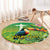 Brazil Rio-Toucan Bird Personalized Round Carpet Tropical Flowers