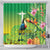 Brazil Rio-Toucan Bird Personalized Shower Curtain Tropical Flowers