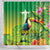 Brazil Rio-Toucan Bird Personalized Shower Curtain Tropical Flowers