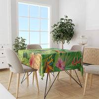 Brazil Rio-Toucan Bird Personalized Tablecloth Tropical Flowers