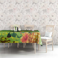 Brazil Rio-Toucan Bird Personalized Tablecloth Tropical Flowers