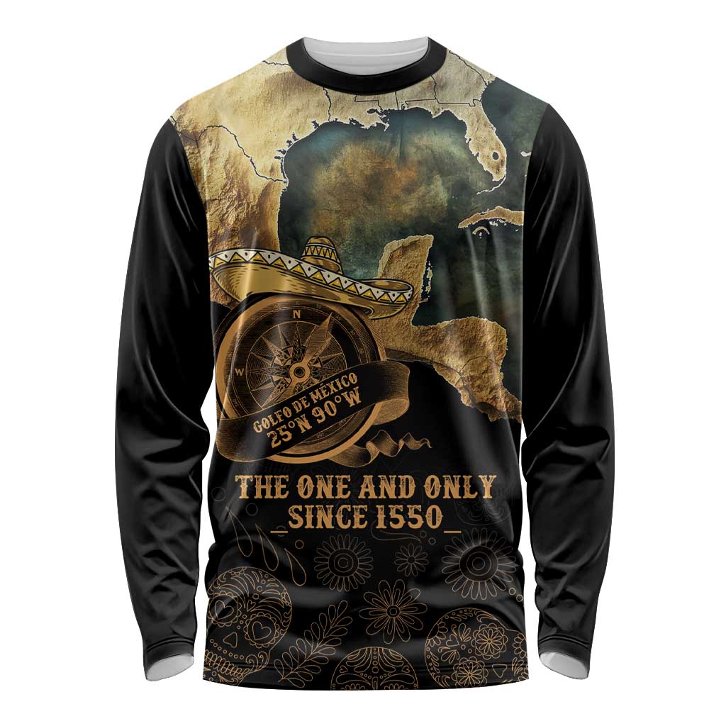 Gulf Of Mexico Long Sleeve Shirt Historic Gulf of Mexico Map Since 1550