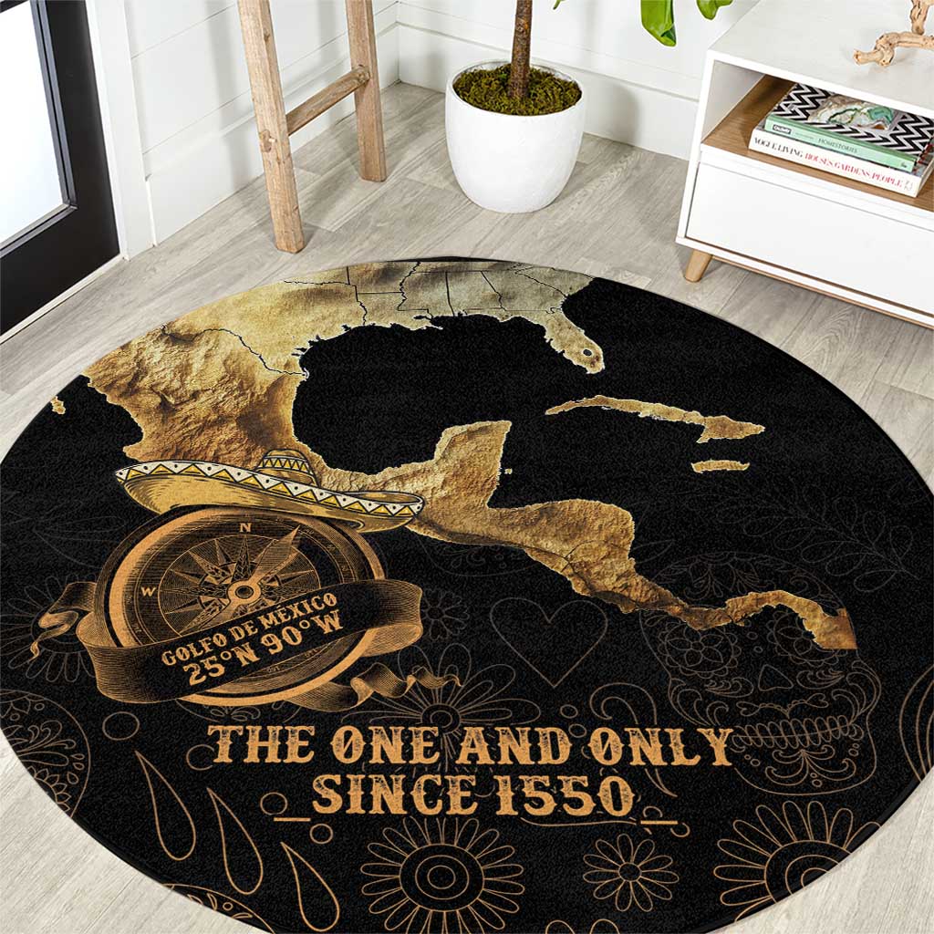 Gulf Of Mexico Round Carpet Historic Gulf of Mexico Map Since 1550