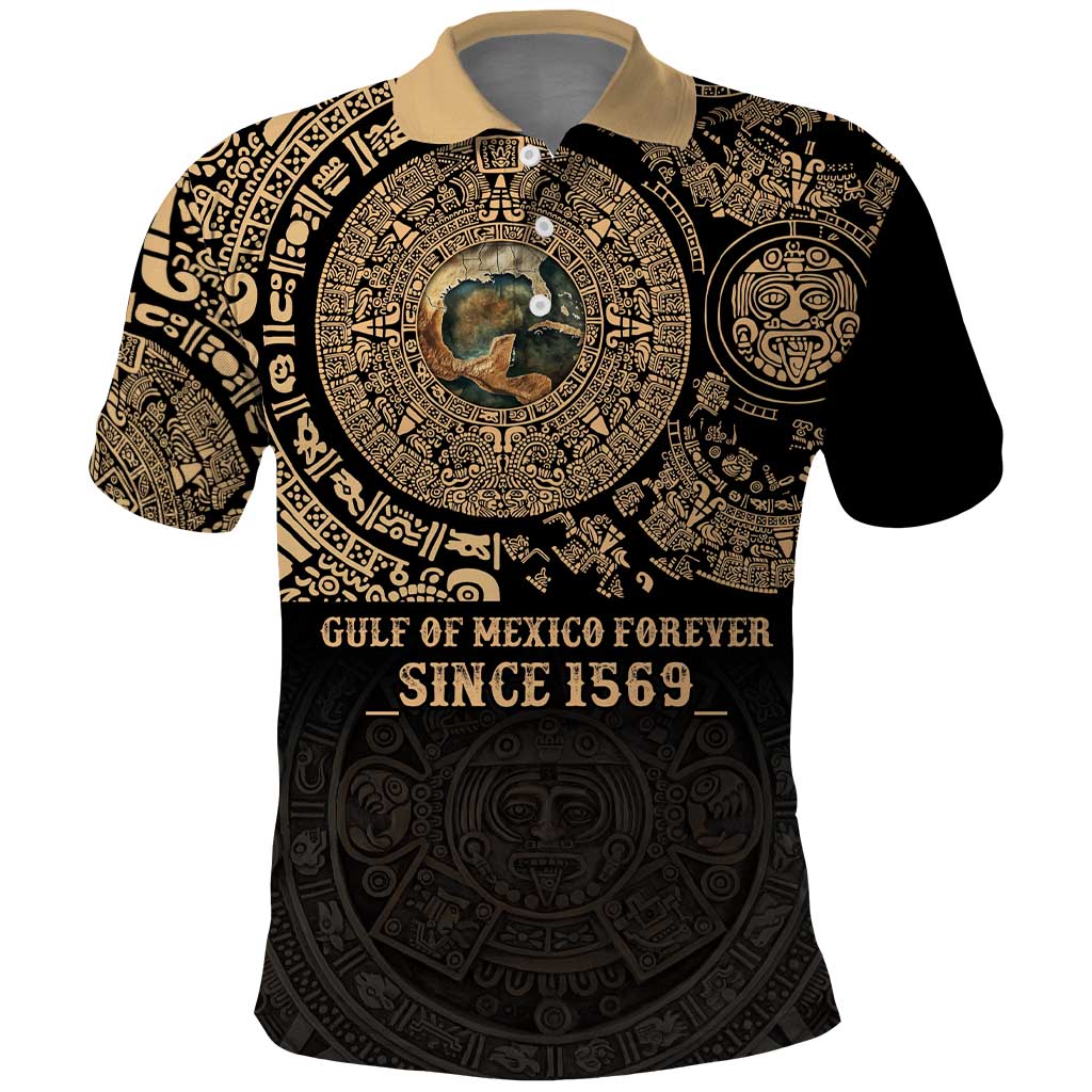 Gulf of Mexico Personalized Polo Shirt Since 1569 Aztec Vingtage