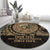 Gulf of Mexico Personalized Round Carpet Since 1569 Aztec Vingtage