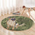 United States Canine Personalized Round Carpet USA Military K9s Camouflage