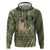 United States Canine Personalized Zip Hoodie USA Military K9s Camouflage