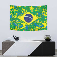 Brazil Ordem e Progresso Tapestry Native Brasil Mixed Together
