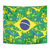 Brazil Ordem e Progresso Tapestry Native Brasil Mixed Together