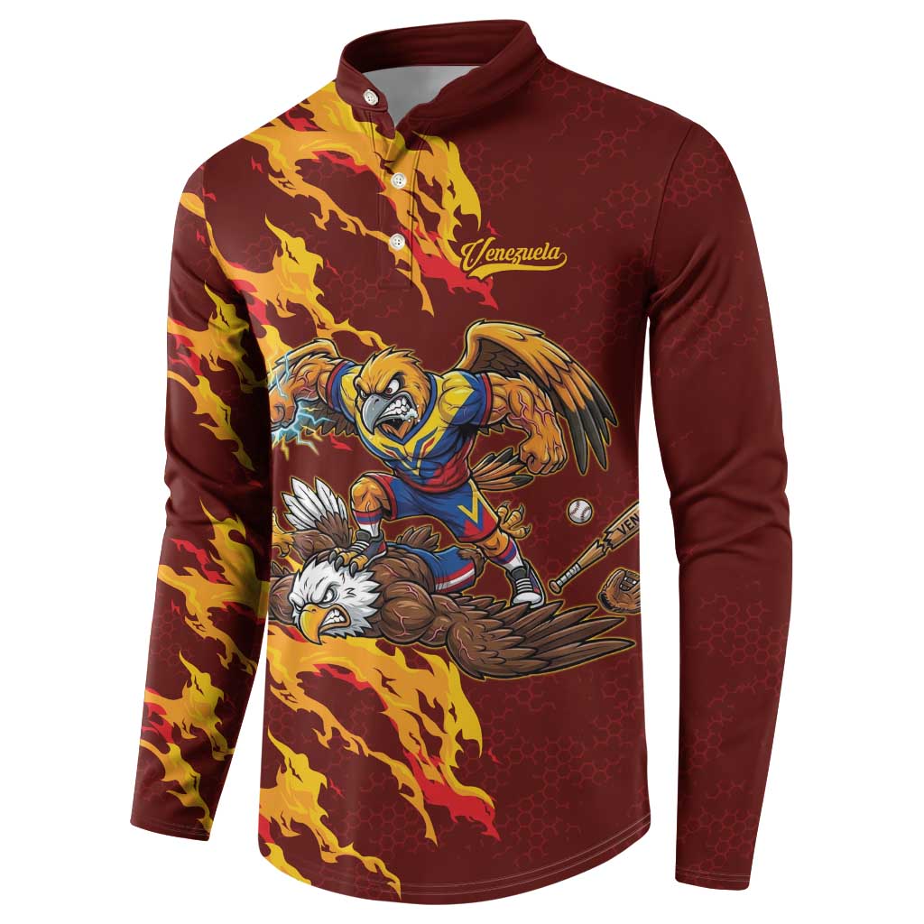 Venezuela WBC 2026 Champions Button Sweatshirt Troupial Defeats Eagle