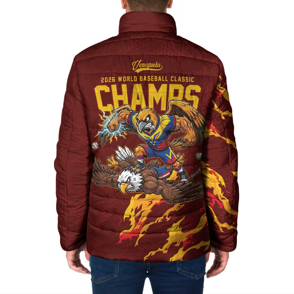 Venezuela WBC 2026 Champions Padded Jacket Troupial Defeats Eagle