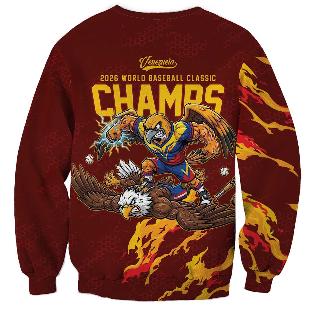 Venezuela WBC 2026 Champions Sweatshirt Troupial Defeats Eagle