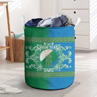 Personalized Italy Abruzzo Laundry Basket Baroque Motif