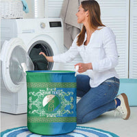 Personalized Italy Abruzzo Laundry Basket Baroque Motif