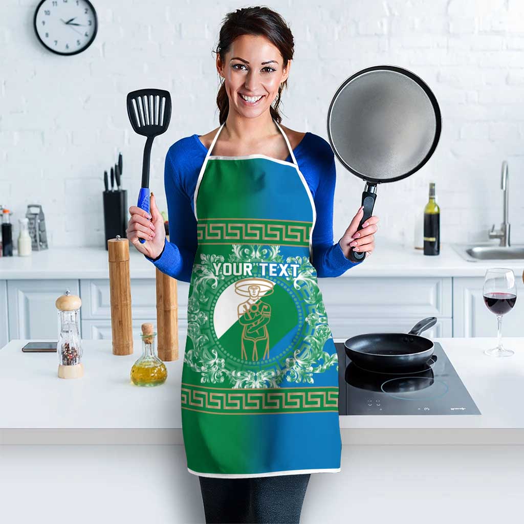Personalized Italy Abruzzo Apron Baroque Motif