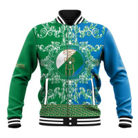 Personalized Italy Abruzzo Baseball Jacket Baroque Motif