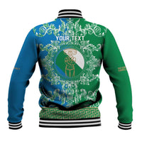 Personalized Italy Abruzzo Baseball Jacket Baroque Motif
