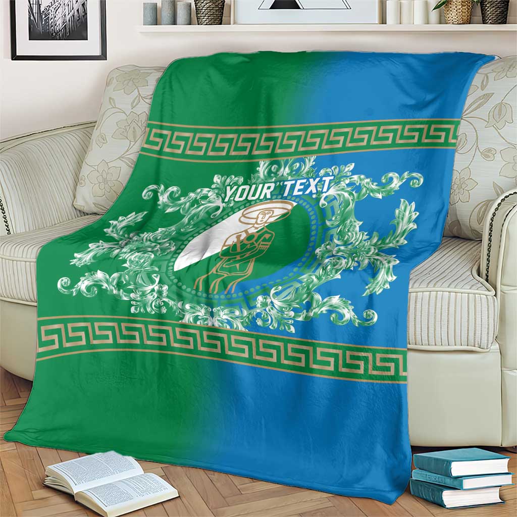 Personalized Italy Abruzzo Blanket Baroque Motif