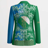 Personalized Italy Abruzzo Blazer Baroque Motif