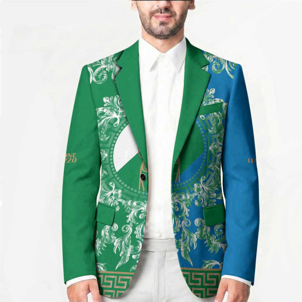 Personalized Italy Abruzzo Blazer Baroque Motif