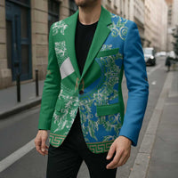 Personalized Italy Abruzzo Blazer Baroque Motif