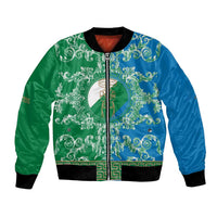 Personalized Italy Abruzzo Bomber Jacket Baroque Motif