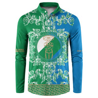 Personalized Italy Abruzzo Button Sweatshirt Baroque Motif