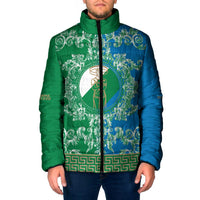 Personalized Italy Abruzzo Padded Jacket Baroque Motif