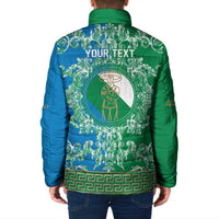 Personalized Italy Abruzzo Padded Jacket Baroque Motif