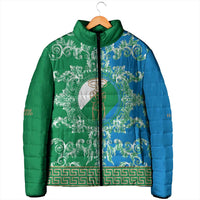 Personalized Italy Abruzzo Padded Jacket Baroque Motif